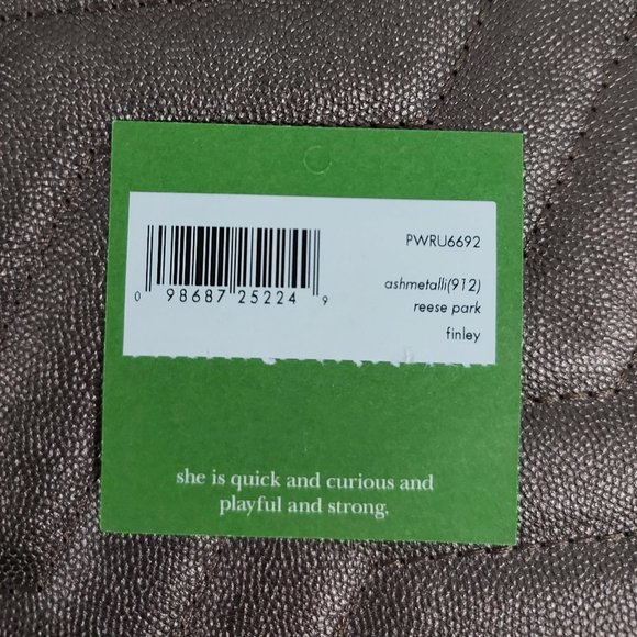 NWT Kate Spade Reese Park Ash Metallic Finley - Picture 3 of 4